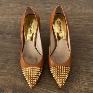 Michael Kors Aria Leather Pumps Size 6